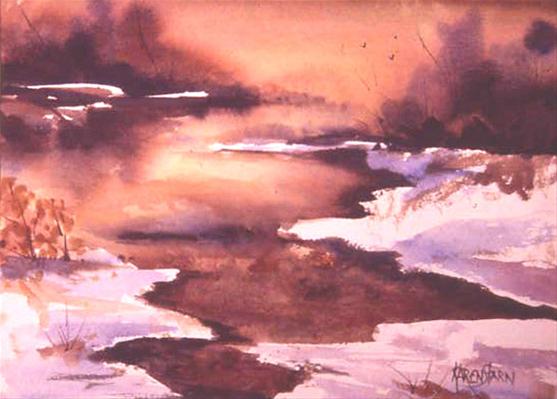 Sunset at Winter Time