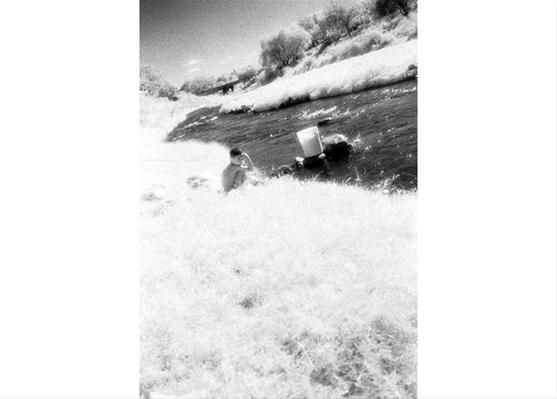 Boy and Cuautla River