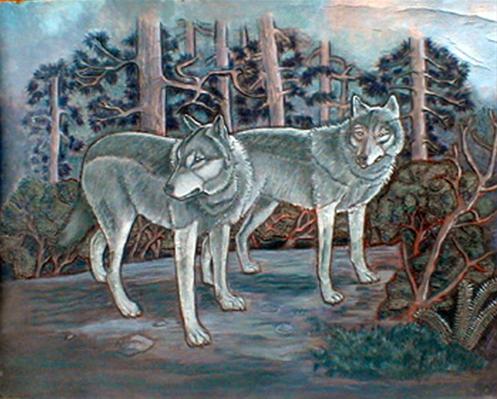 Wolves in Woods