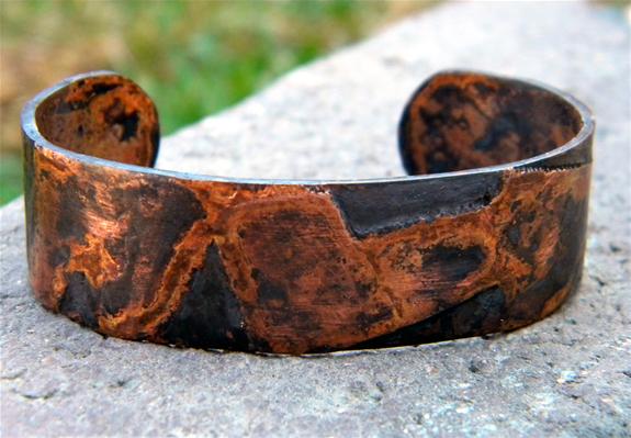 Etched Copper Cuff