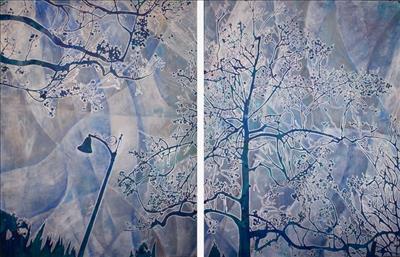 Winter Plane Tree Diptych